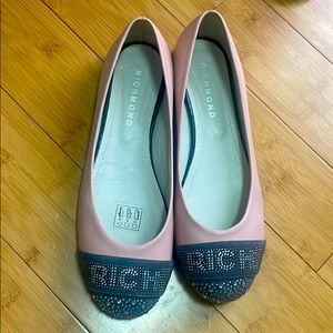 Richmond crystal studded ballet flat, size 41